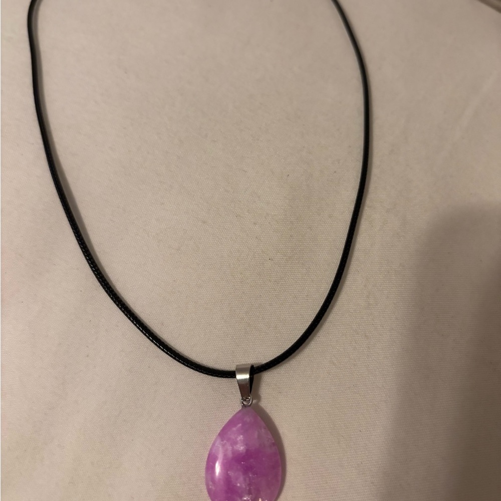 Elegant Purple Pendant Necklace